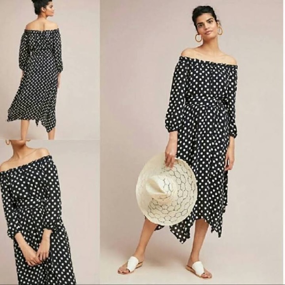 anthropologie maeve polka dot dress